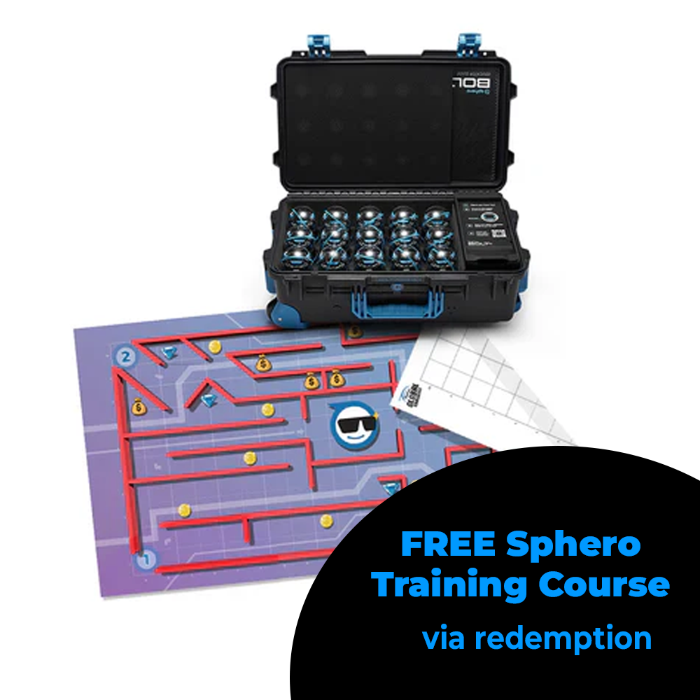 sphero coding | earth ed Images High Quality Grahic Sphero BOLT+ Education Power Pack + Maze/Grid Code Mat Bundle (x15 Rob ...